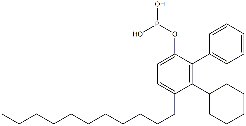 Phosphorous acid cyclohexylphenyl(4-undecylphenyl) ester 구조식 이미지