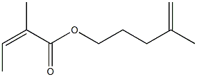 2-Methylisocrotonic acid 4-methyl-4-pentenyl ester Structure