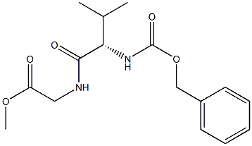 N-[N-(Benzyloxycarbonyl)valyl]glycine methyl ester 구조식 이미지