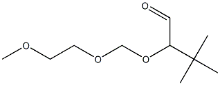 2-[(2-Methoxyethoxy)methoxy]-3,3-dimethylbutyraldehyde 구조식 이미지