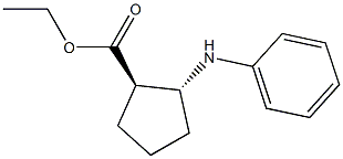 (1R,2R)-2-(Phenylamino)cyclopentane-1-carboxylic acid ethyl ester 구조식 이미지