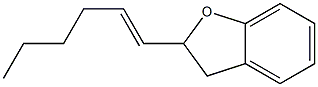 2,3-Dihydro-2-[(E)-1-hexenyl]benzofuran 구조식 이미지