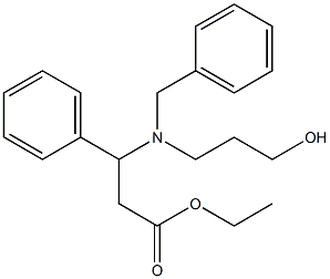 3-[Benzyl(3-hydroxypropyl)amino]-3-phenylpropionic acid ethyl ester 구조식 이미지