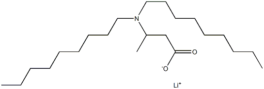 3-(Dinonylamino)butyric acid lithium salt Structure