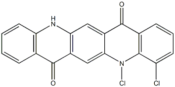4,5-Dichloro-5,12-dihydroquino[2,3-b]acridine-7,14-dione 구조식 이미지