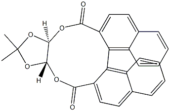 2,2'-[[(4S,5S)-2,2-Dimethyl-1,3-dioxolane-4,5-diyl]bis(oxycarbonyl)][1,1'-binaphthalene] Structure