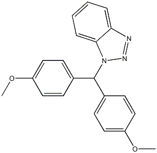 1-[Bis(4-methoxyphenyl)methyl]-1H-benzotriazole Structure