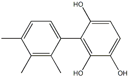 3-(2,3,4-Trimethylphenyl)benzene-1,2,4-triol 구조식 이미지