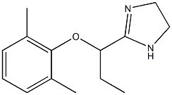 2-[1-(2,6-Dimethylphenyloxy)propyl]-2-imidazoline Structure