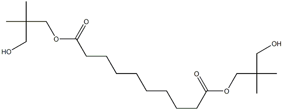 Decanedioic acid bis(3-hydroxy-2,2-dimethylpropyl) ester Structure