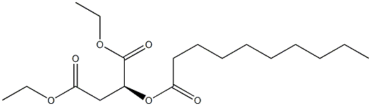 [S,(-)]-2-(Decanoyloxy)succinic acid diethyl ester Structure