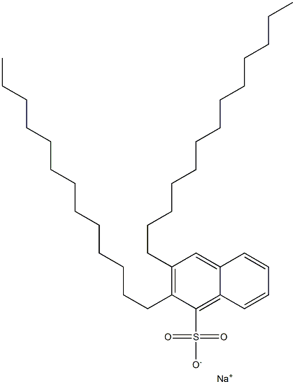 2,3-Ditridecyl-1-naphthalenesulfonic acid sodium salt 구조식 이미지