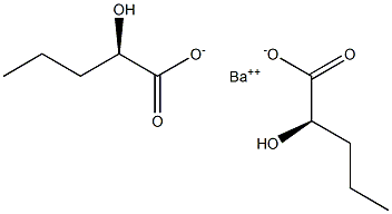 Bis[[R,(+)]-2-hydroxyvaleric acid] barium salt Structure