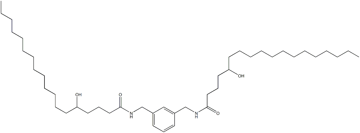 N,N'-(1,3-Phenylenebismethylene)bis(5-hydroxystearamide) 구조식 이미지