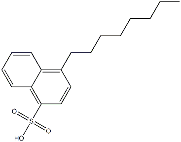 4-Octyl-1-naphthalenesulfonic acid 구조식 이미지