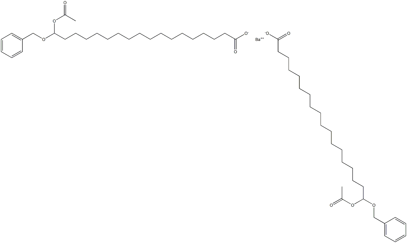 Bis(18-benzyloxy-18-acetyloxystearic acid)barium salt 구조식 이미지
