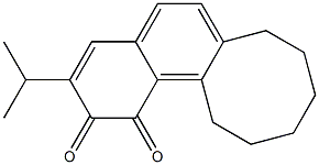 7,8,9,10,11,12-Hexahydro-3-isopropylcycloocta[a]naphthalene-1,2-dione Structure