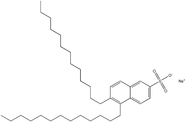 5,6-Ditridecyl-2-naphthalenesulfonic acid sodium salt 구조식 이미지