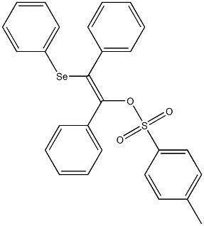 p-Toluenesulfonic acid (E)-1,2-diphenyl-2-(phenylseleno)ethenyl ester 구조식 이미지