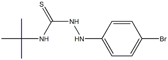 1-(4-Bromophenyl)-4-tert-butylthiosemicarbazide Structure