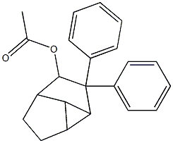 4-Acetoxy-3,3-diphenyltricyclo[3.3.0.02,8]octane 구조식 이미지