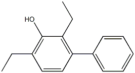 3-Phenyl-2,6-diethylphenol 구조식 이미지