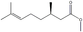 [R,(+)]-3,7-Dimethyl-6-octenoic acid methyl ester 구조식 이미지