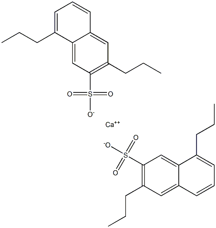 Bis(3,8-dipropyl-2-naphthalenesulfonic acid)calcium salt Structure