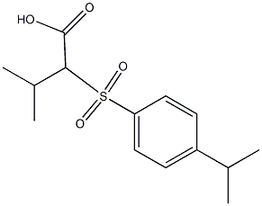 2-(4-Isopropylphenylsulfonyl)-3-methylbutanoic acid Structure