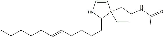 1-[2-(Acetylamino)ethyl]-1-ethyl-2-(5-undecenyl)-4-imidazoline-1-ium 구조식 이미지