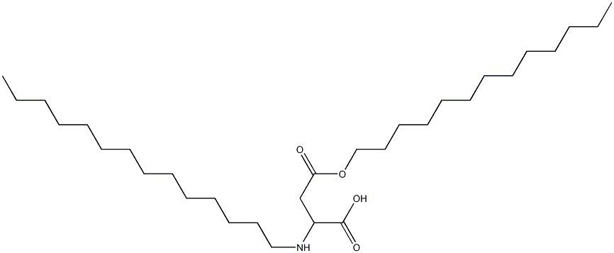 2-Tetradecylamino-3-(tridecyloxycarbonyl)propionic acid 구조식 이미지
