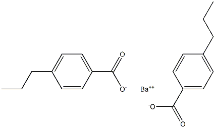 Bis(4-propylbenzoic acid)barium salt Structure
