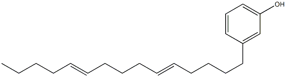 3-(5,10-Pentadecadienyl)phenol 구조식 이미지