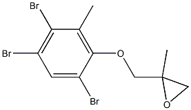 2,4,5-Tribromo-6-methylphenyl 2-methylglycidyl ether Structure