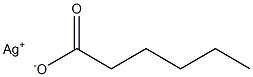 Hexanoic acid silver(I) salt Structure