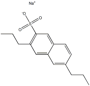 3,6-Dipropyl-2-naphthalenesulfonic acid sodium salt Structure