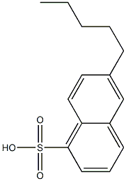 6-Pentyl-1-naphthalenesulfonic acid Structure