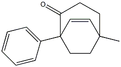 1-Phenyl-5-methylbicyclo[3.2.2]non-6-en-2-one Structure