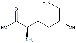 (5R)-5-Hydroxy-D-lysine 구조식 이미지