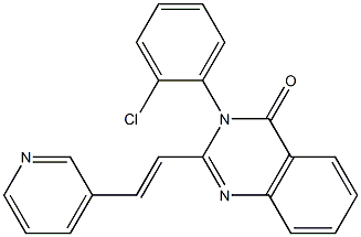 3-(2-Chlorophenyl)-2-[2-(3-pyridyl)ethenyl]quinazolin-4(3H)-one Structure