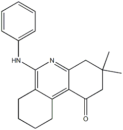 3,4,7,8,9,10-Hexahydro-6-(phenylamino)-3,3-dimethylbenzo[c]quinolin-1(2H)-one Structure