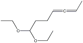 4,5-Heptadienal diethyl acetal Structure