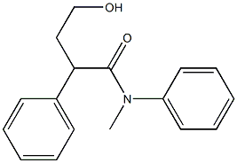 4-Hydroxy-N,2-diphenyl-N-methylbutyramide Structure