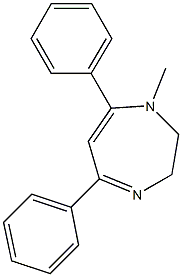 1-Methyl-5,7-diphenyl-2,3-dihydro-1H-1,4-diazepine Structure