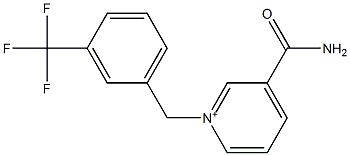 1-(3-Trifluoromethylbenzyl)-3-carbamoylpyridinium Structure