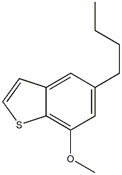5-Butyl-7-methoxybenzo[b]thiophene Structure