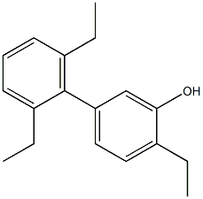 2-Ethyl-5-(2,6-diethylphenyl)phenol Structure