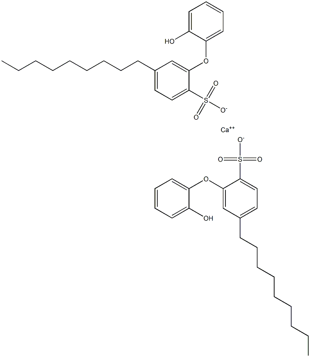 Bis(2'-hydroxy-5-nonyl[oxybisbenzene]-2-sulfonic acid)calcium salt Structure