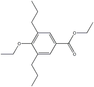 3,5-Dipropyl-4-ethoxybenzoic acid ethyl ester Structure