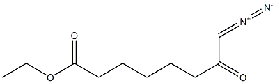 8-Diazo-7-oxooctanoic acid ethyl ester 구조식 이미지